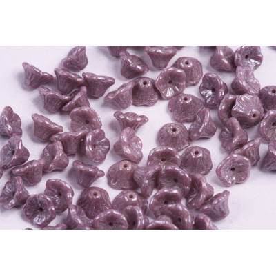 Bell Flower Cup Beads 7x5mm Amethyst Luster 23030/14400