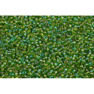 Conterie Ceche 10/0 Peridot Green Rainbow 51430