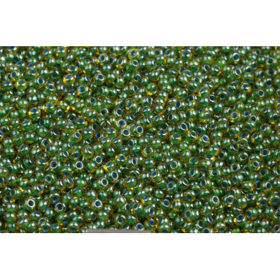 Preciosa 10/0 Silver Lined Green Seed Beads 81014 | Czech Glass