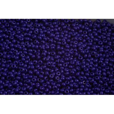 Czech Seed Beads 10/0 Dark Blue Opaque 33070 | Preciosa Glass Beads