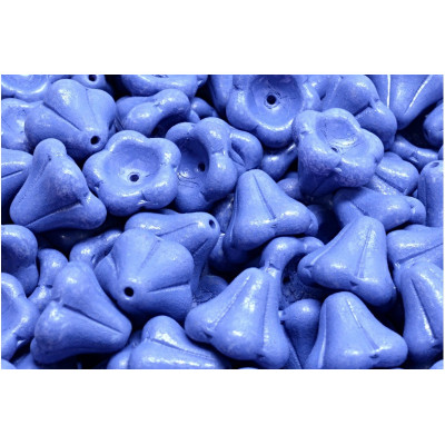 Bell Flower Beads 11x13mm Blue 02010-04325 | Czech Glass Beads