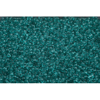 Czech Seed Beads 10/0 Transparent Rainbow Green 60210 | Preciosa