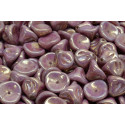 Daylily Flower Beads 10x8mm Purple Luster 02010/14496 | Czech Glass