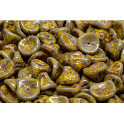 Daylily Flower Beads 10x8mm Limon Travertine 83120/86800 | Rutkovsky