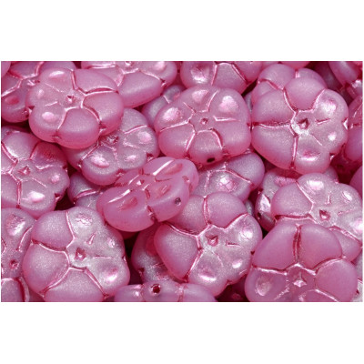 Primrose Beads 15x15mm Opal Pink Decor 71200-84100-54321 | Glass Beads