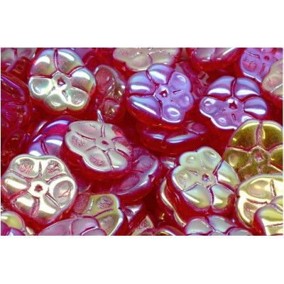 Primrose Beads 15x15mm Ruby Full AB 90080-28703 | Czech Glass