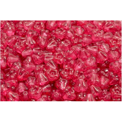 Bell Flower Beads 4x6mm Pink 00030-11034 | Czech Glass Beads