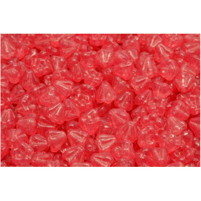 Bell Flower Beads 4x6mm Crystal Red 00030-20007 | Czech Glass