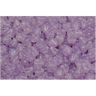 Bell Flower Beads 4x6mm Crystal Violet 00030-20009 | Glass Beads