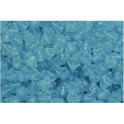 Bell Flower Beads 4x6mm Light Blue 20016 | Czech Glass Beads