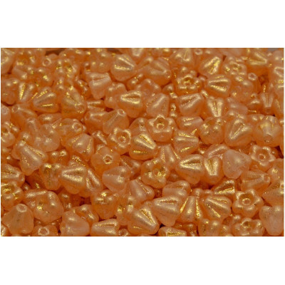 Bell Flower Beads 4x6mm Orange 00030-79410 | Czech Glass Beads