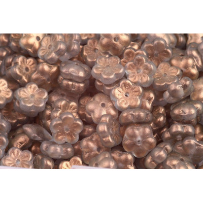 Cherry Flower Beads 8x8mm Copper 00030/29232 | Czech Glass Beads