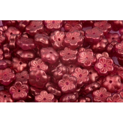Cherry Flower Beads 8x8mm GT French Rose 29260 | Czech Glass