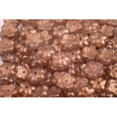 Cherry Flower Beads 8x8mm Crystal GT Champagne 00030/29270 | Czech