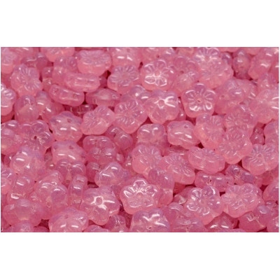 Cherry Flower Beads 8x8mm Crystal Pink 00030-20008 | Czech Glass