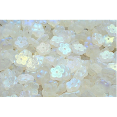 Cherry Flower Beads 8x8mm Crystal Mat Full AB 00030-84100-28703