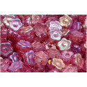 Sunset Flower Beads 10x10mm Crystal AB Pink 28701-54321 | Czech Beads