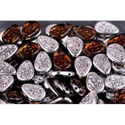 Flat Dotty Tear Drop Beads 9x11 N. 1581 BACKLIT MENTHOL