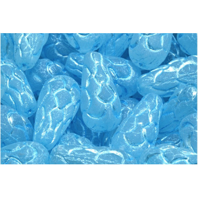 Pinecone Beads Beads 25x12 N. 4 CRYSTAL MAT LT BLUE DECOR