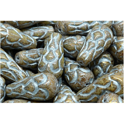 Pinecone Beads Beads 25x12 N. 27 BEIGE OPAQUE VIOLET TERRACOTTA GREY DECOR