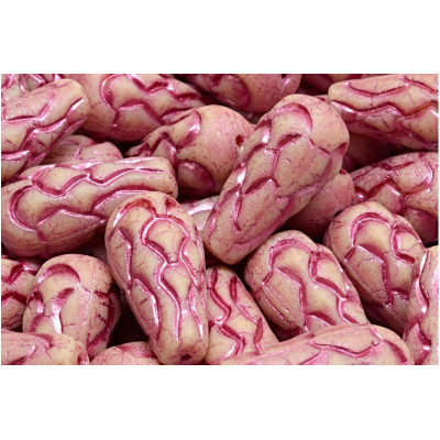 Pinecone Beads Beads 25x12 N. 30 BEIGE OPAQUE MAT PINK DECOR