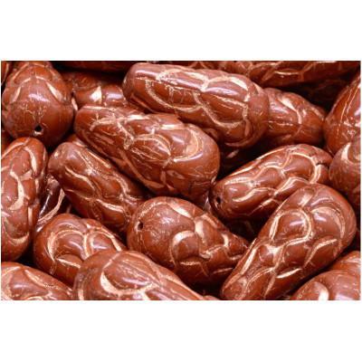 Pinecone Beads Beads 25x12 N. 32 Brown