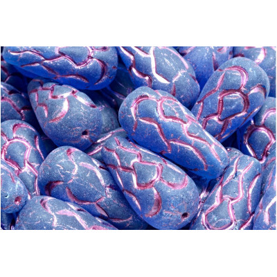 Pinecone Beads Beads 25x12 N. 60 CAPRI BLUE MAT PINK DECOR