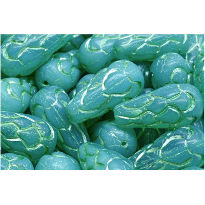 Pinecone Beads Beads 25x12 N. 64 OPAL AQUA/54322