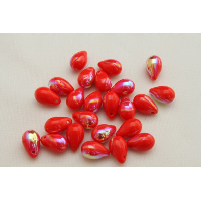 Drop Beads 9X6 N. 2354 Rojo