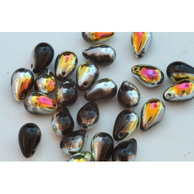 Drop Beads 9X6 N. 3072 Nero