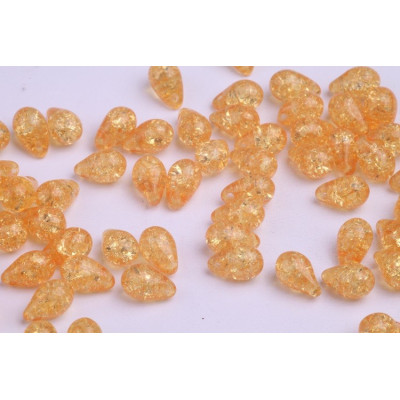 Drop Beads 9x6 N. 4668 Orange
