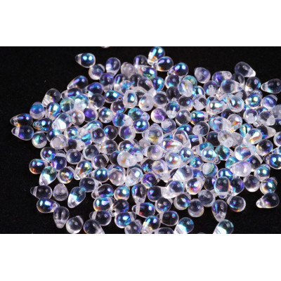 Drop Beads 4x6 N. 1 CRYSTAL AB