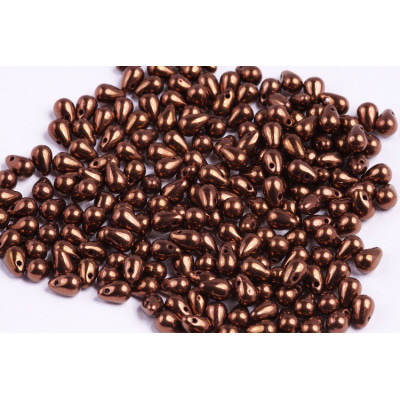 Drop Beads 4x6 N. 11 JET BRONZE