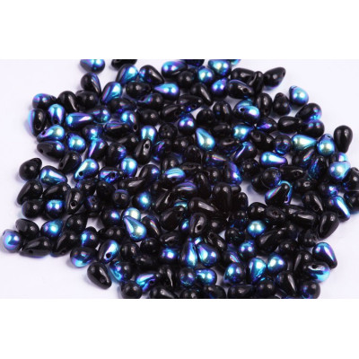 Drop Beads 4x6 N. 12 JET AB