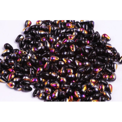 Drop Beads 4x6 N. 13 JET SLIPERIT