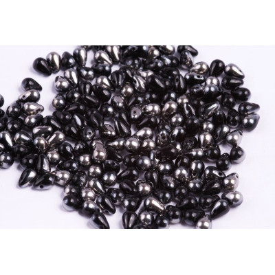 Drop Beads 4x6 N. 14 JET CHROM
