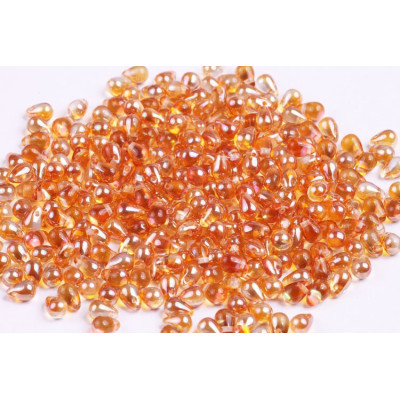 Drop Beads 4x6 N. 52 CRYSTAL APRICOT