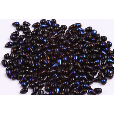 Drop Beads 4x6 N. 59 JET AZURO