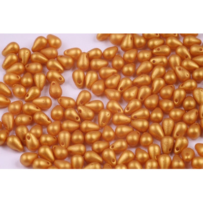 Drop Beads 4x6 N. 760 GOLD SHINE YELLOW SUN