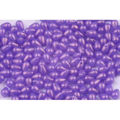 Drop Beads 4x6 N. 764 GOLD SHINE MEDIUM ORCHID