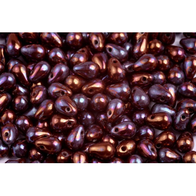 Drop Beads 4x6 N. 1237 DARK CHOCOLATE NEBULA