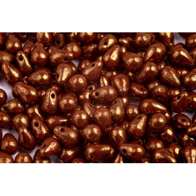 Drop Beads 4x6 N. 1238 DARK CHOCOLATE VIOLET TERRACOTTA