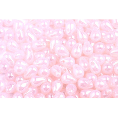 Drop Beads 4x6 N. 1260 OPAL PINK WHITE LUSTER