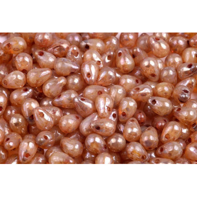 Drop Beads 4x6 N. 1263 OPAL PINK PICASSO