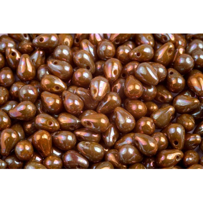 Drop Beads 4x6 N. 1265 OPAQUE YELLOW NEBULA