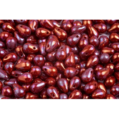 Drop Beads 4x6 N. 1269 OPAQUE ORANGE NEBULA