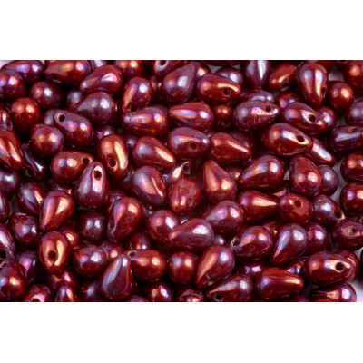 Drop Beads 4x6 N. 1273 Opaque Lt Red NEBULA