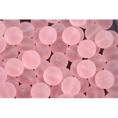 Round Beads 8mm Rosaline Matte 70110/84110 | Czech Glass Beads