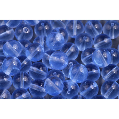8mm Light Sapphire Round Beads 30010 | Czech Glass Rutkovsky