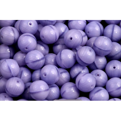 Round Beads 8mm Violet Marbled 3192 | Czech Glass Beads